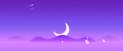 梦幻紫色麋鹿头扁平化梦幻淘宝背景高清图片