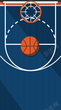 简洁世界篮球日手机海报图背景