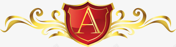 手绘不规则红色标志金色花纹图案矢量图ai免抠素材_88icon https://88icon.com 不规则红色标志 手绘 金色花纹图案 矢量图