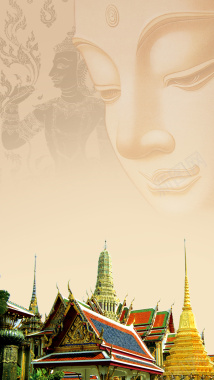 旅游景点背景模板背景