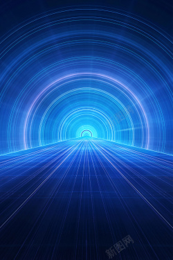 科技风格空间隧道背景图高清图片