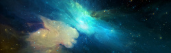 浩海无际科幻大气banner背景高清图片