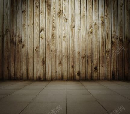 木板背景与地板砖背景