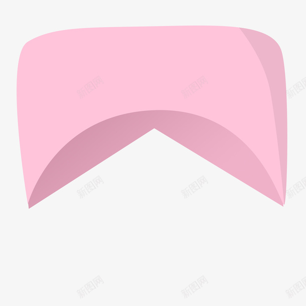 粉红色的护士帽png免抠素材_88icon https://88icon.com 不规则图形 医院 女护士 护士 白大褂 粉红色
