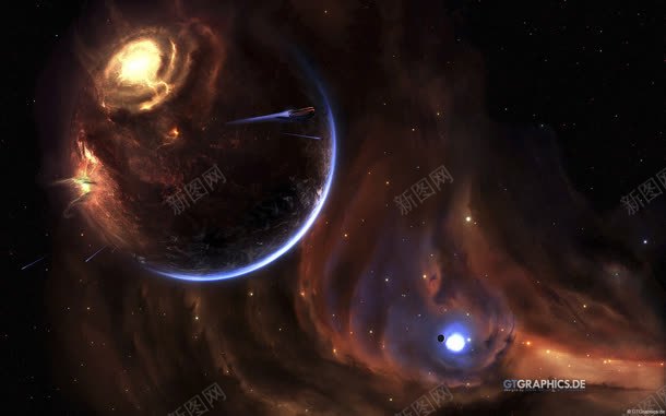 星空黄色光线宇宙jpg设计背景_88icon https://88icon.com 光线 宇宙 星空 黄色