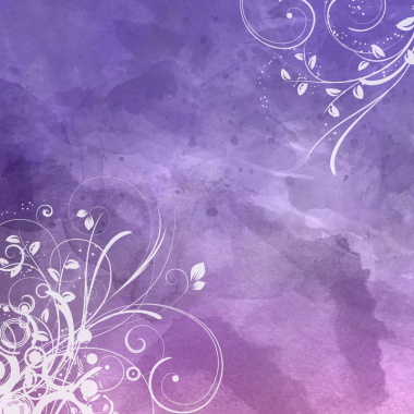 紫色花藤背景矢量图背景