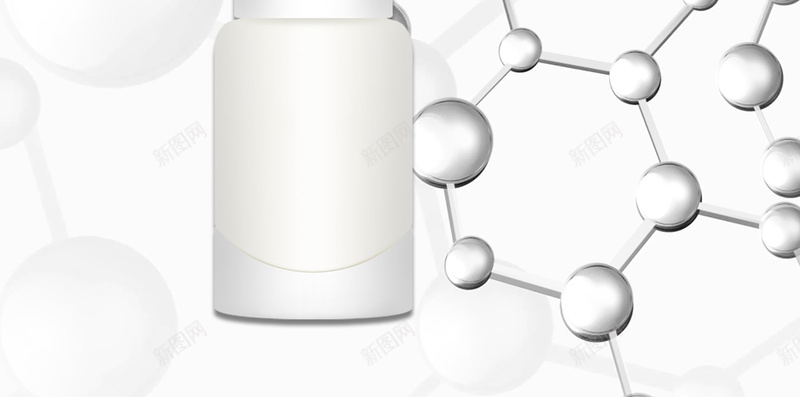 白色清新化妆品生物分子背景psd设计背景_88icon https://88icon.com 化妆品 护肤品 文艺 清新 生物分子 生物分子背景 白色 简约 美白