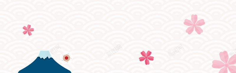 日本psd设计背景_88icon https://88icon.com 传统花纹 几何 富士山 扁平 樱花 樱花节 海报banner 渐变