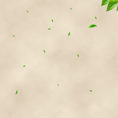 简约灰底绿色树叶背景背景