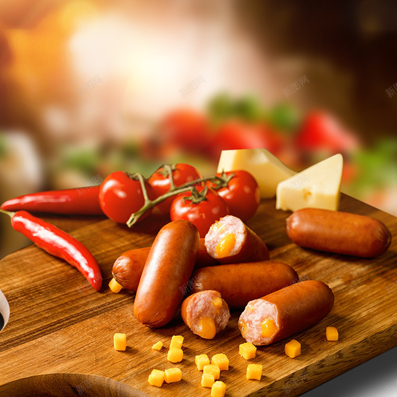 简约促销风淘宝食品火腿主图psd设计背景_88icon https://88icon.com 火腿肠 直通车模板 腊肠 腊肠主图 腊肠海报banner 辣味 食品主图模板 香肠