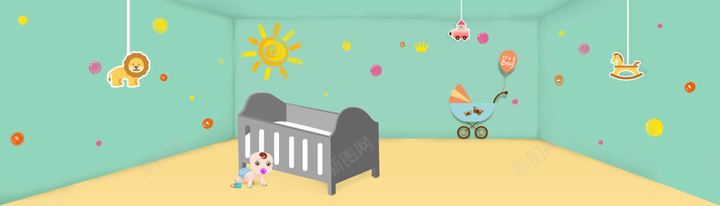 婴儿卡通童趣绿色淘宝海报背景psd设计背景_88icon https://88icon.com 内衣 婴儿床 婴儿车 婴幼儿 婴童 宝宝 年货 彩棉 房间 护肤品 母婴 洗澡 游泳 用品 衣服
