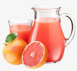 橙子玻璃果汁杯子素材