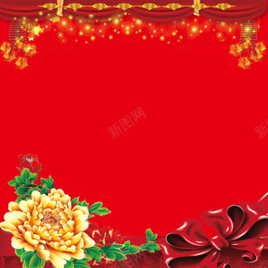 中国风红色大气背景图背景