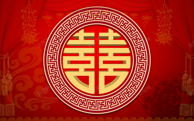 中国风红色中式婚礼背景psd设计背景_88icon https://88icon.com 中式婚礼 圆盘花纹 婚庆 婚庆背景 婚礼 婚礼背景 帷幕 幕布 红灯笼 红色背景 花纹 鞭炮