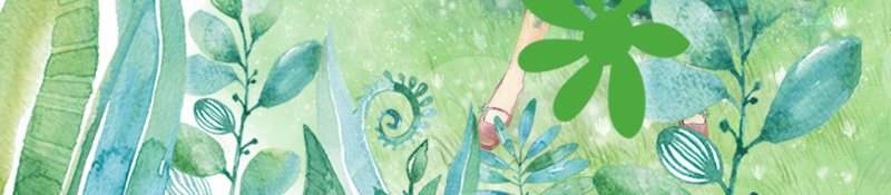 绿色手绘八月你好月签海报psd设计背景_88icon https://88icon.com 你好八月 八月你好 叶子 夏天 夏天月签 女孩 手绘 植物 绿色