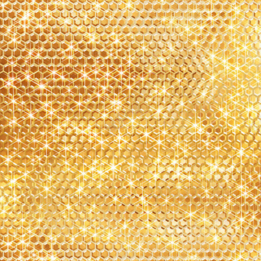 金色蜂巢底纹背景背景