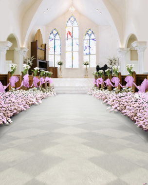 教堂婚礼背景图背景
