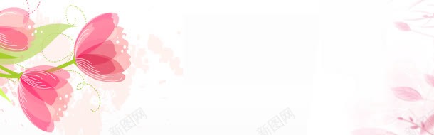 梦幻粉色花朵背景背景