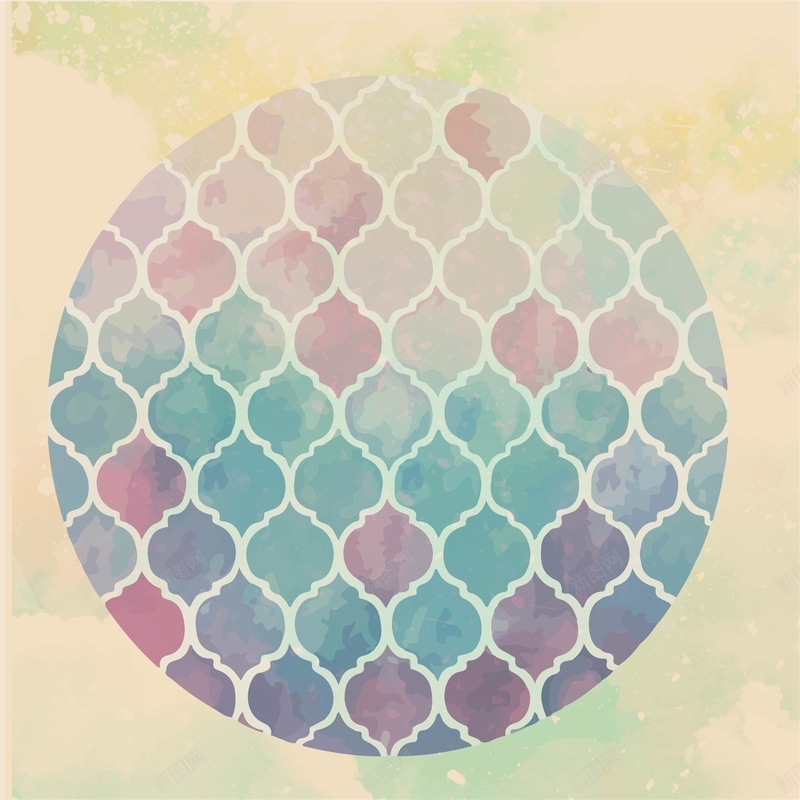 日式纹理小清新背景矢量图ai设计背景_88icon https://88icon.com 圆圈 小清新 手绘 日式 渐变 粉色 紫色 纹理 背景 蓝色 矢量图