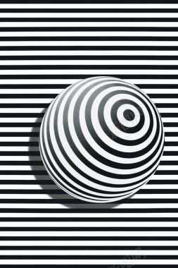 黑色条纹螺旋圆球海报背景背景