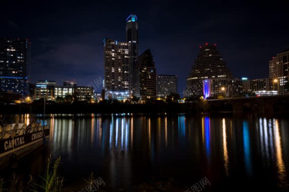 城市都市夜景摄影图摄影图片
