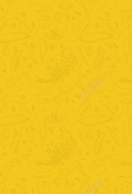 黄色卡通餐厅纹理背景背景