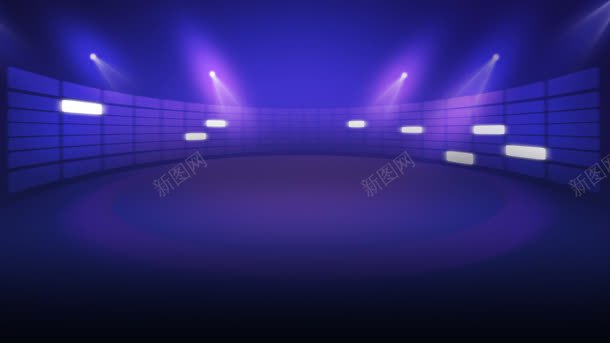 紫色舞台灯光壁纸背景