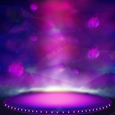 紫色舞台背景背景