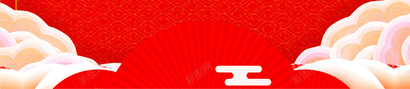 红色中国风喜庆促销开业大吉海报psd设计背景_88icon https://88icon.com 中国风 促销 喜庆 开业促销 开业大吉 开业盛典 扇子 盛大开业 祥云