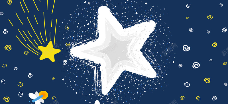 卡通插画儿童星空banner矢量图ai设计背景_88icon https://88icon.com 儿童 儿童促销 儿童教育 卡通 插画 故事 星空banner 矢量 童真 矢量图