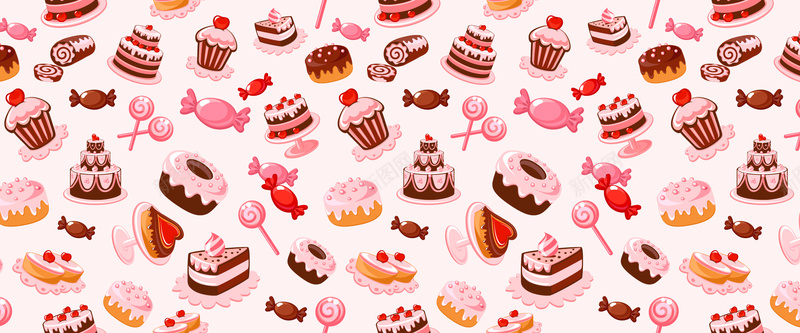 甜品卡通背景背景