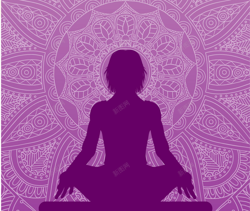 女人节紫色瑜伽海报背景矢量图ai设计背景_88icon https://88icon.com 唯美 女人节 海报 清新 瑜伽 紫色 背景 花纹 矢量图