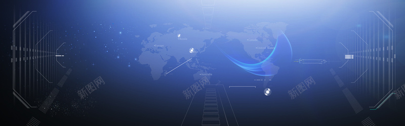 蓝色科技商务电子世界地图bannerpsd设计背景_88icon https://88icon.com 世界地图 商务 智能未来 电子商务 科技 科技banner 科技数据 蓝色