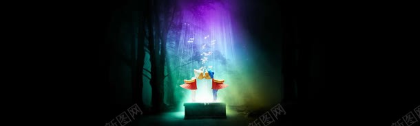 树林光线小人接吻背景bannerjpg设计背景_88icon https://88icon.com 唯美 接吻图 树林 音乐