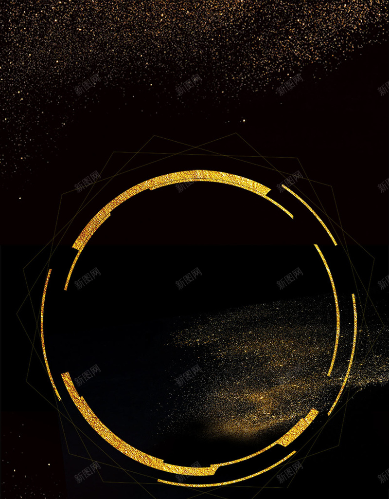 黑色大气企业海报H5背景psd分层psd设计背景_88icon https://88icon.com H5背景 h5 psd 企业文化 企业海报 几何 圆环 大气 责任 金粉 金色 高大上 黑色 黑金