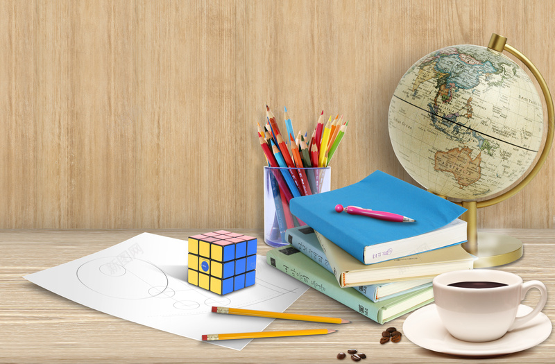 办公桌上的一方小天地jpg设计背景_88icon https://88icon.com 书本 办公桌 咖啡喜欢 商务 地球仪 文具 科幻 科技 魔方
