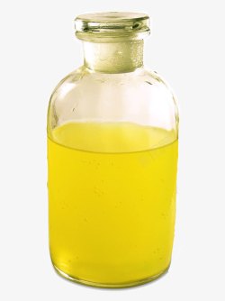 一瓶黄色的水素材