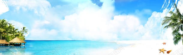 清爽海边美景海报背景jpg设计背景_88icon https://88icon.com banner 唯美 大气 海报背景 淘宝海报 简约 背景 背景素材 通用