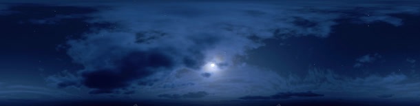 夜晚月亮美景摄影图片
