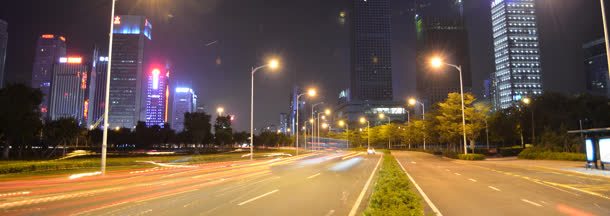 公路夜色背景banner背景