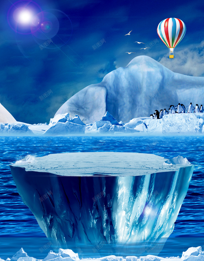 冰山冰川海报背景psd设计背景_88icon https://88icon.com 促销 冰山 冰川 广告 打折 海报 素材 背景