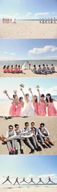 巴厘岛海滩婚纱摄影摄影图片