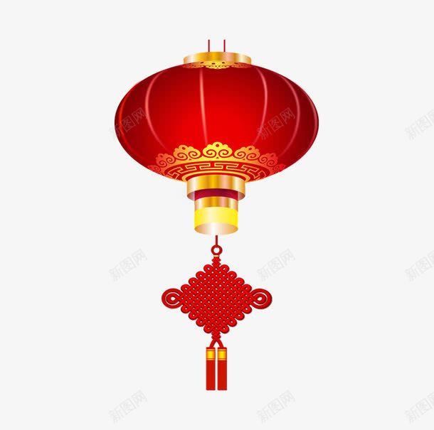 大红灯笼png免抠素材_88icon https://88icon.com 中国结 年节装饰 灯笼 红色 节日 过年