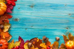 秋天梧桐叶背景木板背景与黄叶背景高清图片