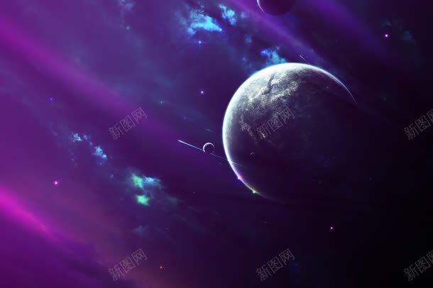宇宙中紫色星球海报背景jpg设计背景_88icon https://88icon.com 宇宙 星球 海报 紫色 背景