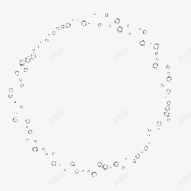 卡通手绘水滴圆形边框png免抠素材_88icon https://88icon.com 圆形 水滴 简约装饰 边框