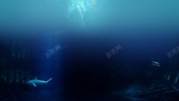深海下的海底世界jpg设计背景_88icon https://88icon.com 世界 海底 深海