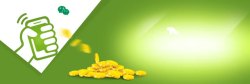 摇金币微信摇一摇金币背景banner高清图片