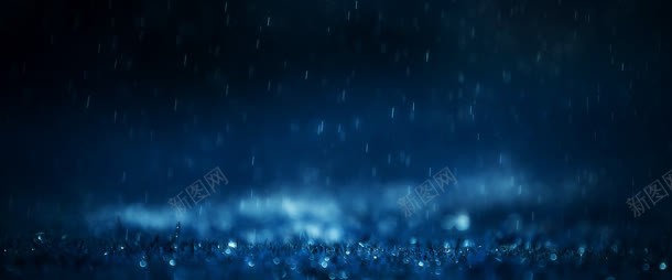 雨夜png免抠素材_88icon https://88icon.com 夜晚 水花 蓝色 雨滴