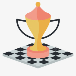粉色国际象棋智力游戏矢量图素材